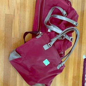 Rolling travel bag set